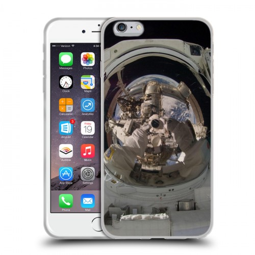 Дизайнерский силиконовый чехол для Iphone 6 Plus/6s Plus Космонавт