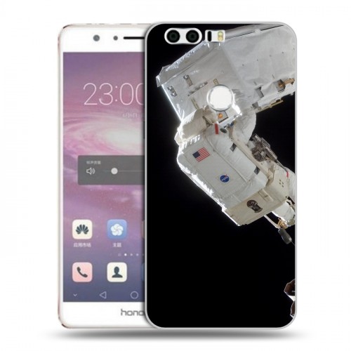 Дизайнерский пластиковый чехол для Huawei Honor 8 Космонавт