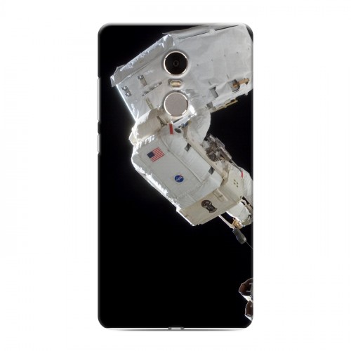 Дизайнерский силиконовый чехол для Xiaomi RedMi Note 4 Космонавт