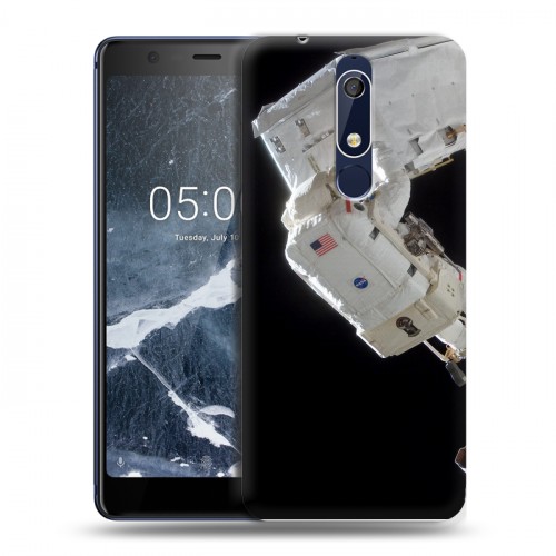 Дизайнерский пластиковый чехол для Nokia 5.1 Космонавт