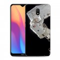 Дизайнерский силиконовый с усиленными углами чехол для Xiaomi RedMi 8A Космонавт