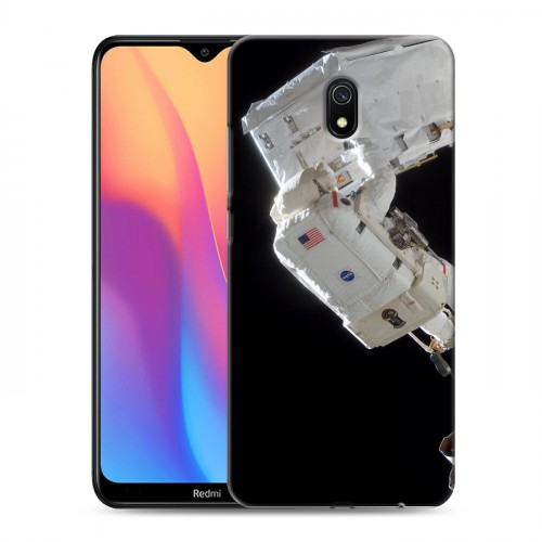 Дизайнерский силиконовый с усиленными углами чехол для Xiaomi RedMi 8A Космонавт