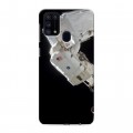 Дизайнерский силиконовый чехол для Samsung Galaxy M31 Космонавт