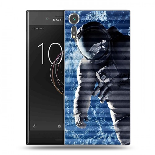 Дизайнерский пластиковый чехол для Sony Xperia XZs Космонавт