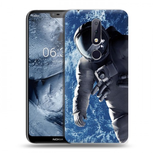 Дизайнерский пластиковый чехол для Nokia 6.1 Plus Космонавт