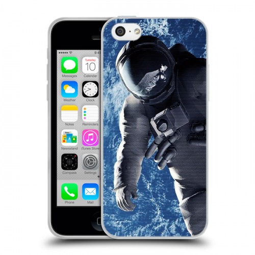 Дизайнерский пластиковый чехол для Iphone 5c Космонавт