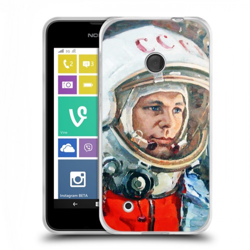 Дизайнерский пластиковый чехол для Nokia Lumia 530 Космонавт