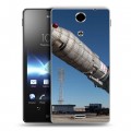 Дизайнерский пластиковый чехол для Sony Xperia TX Космодром