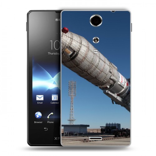 Дизайнерский пластиковый чехол для Sony Xperia TX Космодром