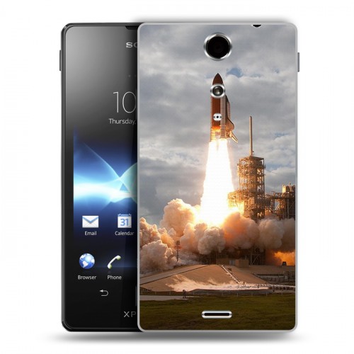 Дизайнерский пластиковый чехол для Sony Xperia TX Космодром