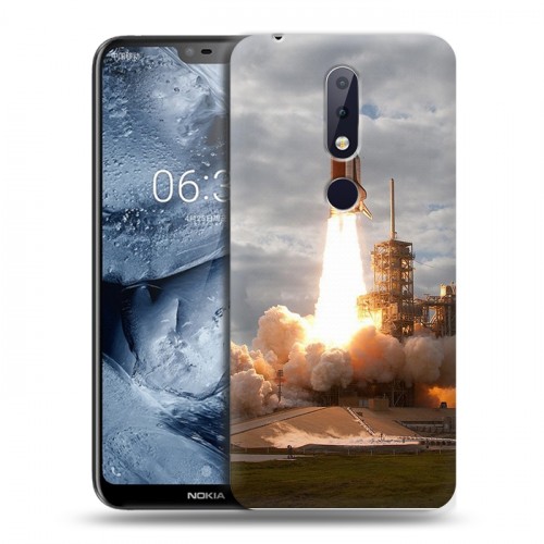 Дизайнерский силиконовый чехол для Nokia 6.1 Plus Космодром