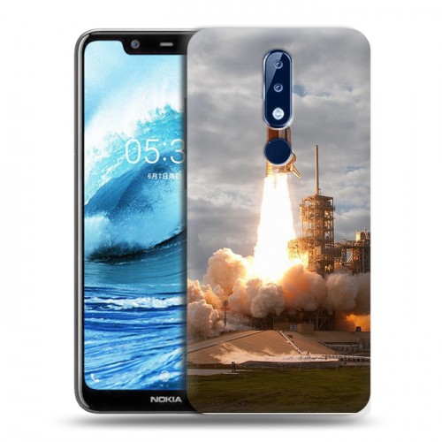 Дизайнерский силиконовый чехол для Nokia 5.1 Plus Космодром