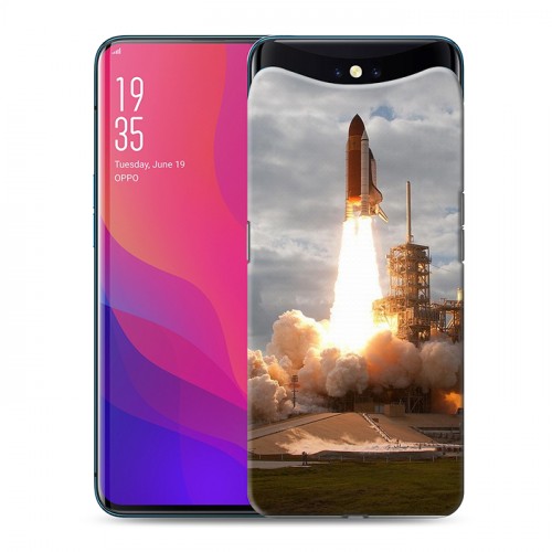 Дизайнерский силиконовый чехол для OPPO Find X Космодром