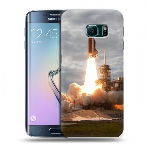 Дизайнерский силиконовый чехол для Samsung Galaxy S6 Edge Космодром