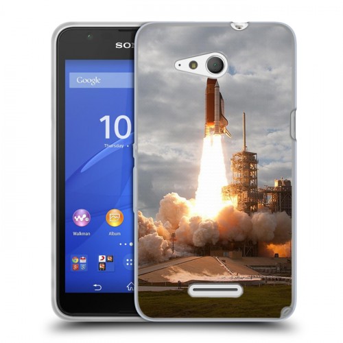 Дизайнерский пластиковый чехол для Sony Xperia E4g Космодром