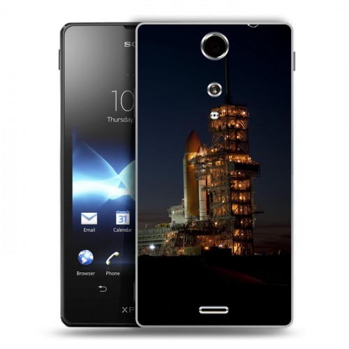 Дизайнерский пластиковый чехол для Sony Xperia TX Космодром