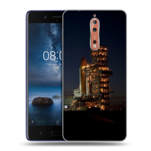 Дизайнерский пластиковый чехол для Nokia 8 Космодром