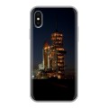 Дизайнерский силиконовый чехол для Iphone x10 Космодром