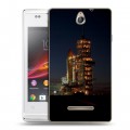 Дизайнерский пластиковый чехол для Sony Xperia E Космодром