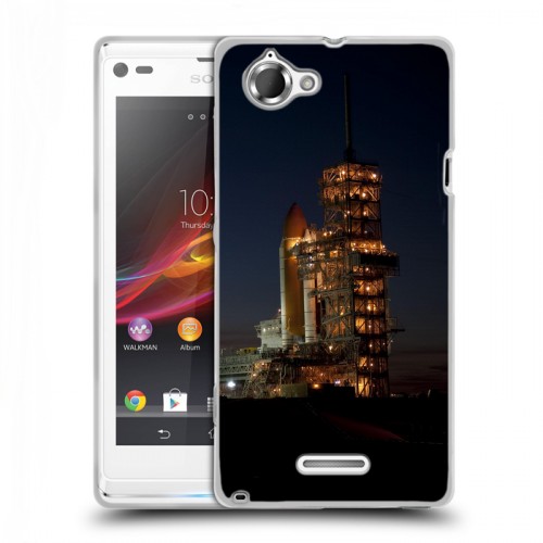 Дизайнерский пластиковый чехол для Sony Xperia L Космодром