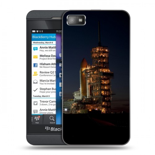 Дизайнерский пластиковый чехол для BlackBerry Z10 Космодром