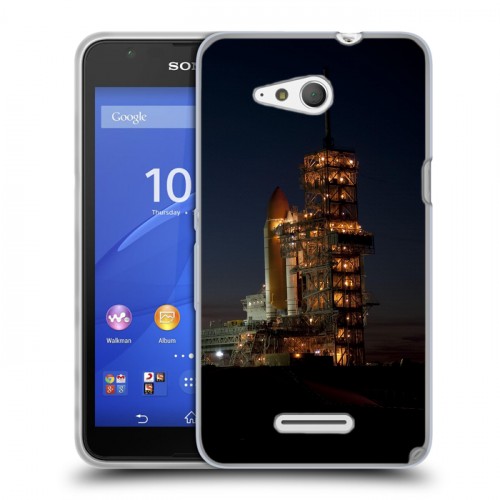 Дизайнерский пластиковый чехол для Sony Xperia E4g Космодром