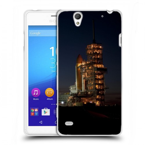 Дизайнерский пластиковый чехол для Sony Xperia C4 Космодром