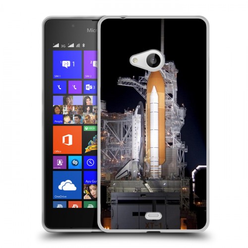 Дизайнерский пластиковый чехол для Microsoft Lumia 540 Космодром