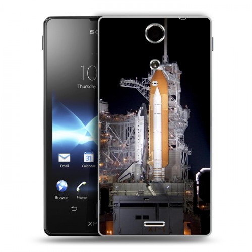 Дизайнерский пластиковый чехол для Sony Xperia TX Космодром