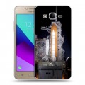 Дизайнерский силиконовый с усиленными углами чехол для Samsung Galaxy J2 Prime Космодром