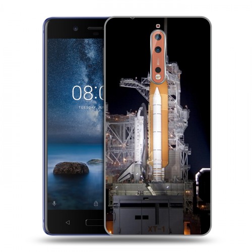 Дизайнерский пластиковый чехол для Nokia 8 Космодром