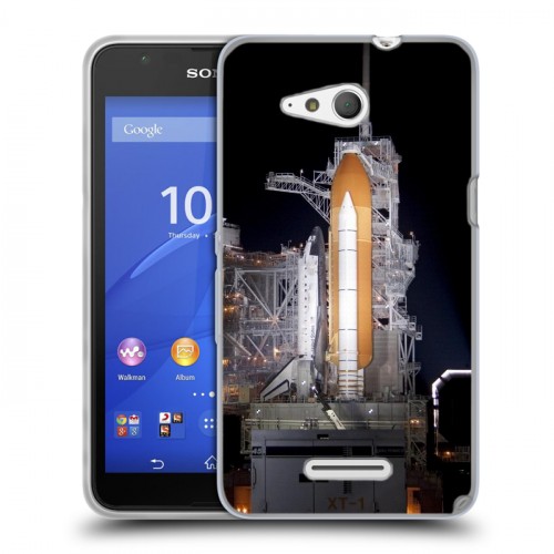 Дизайнерский пластиковый чехол для Sony Xperia E4g Космодром