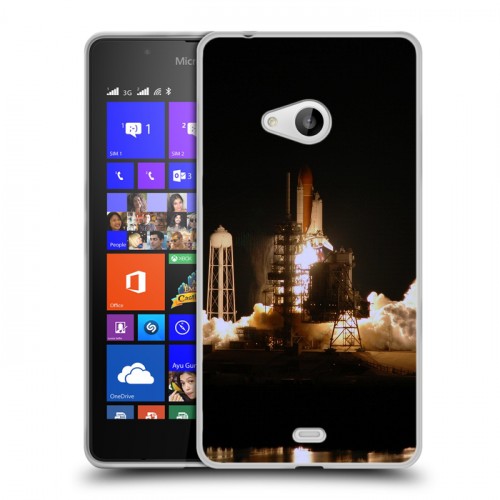 Дизайнерский пластиковый чехол для Microsoft Lumia 540 Космодром