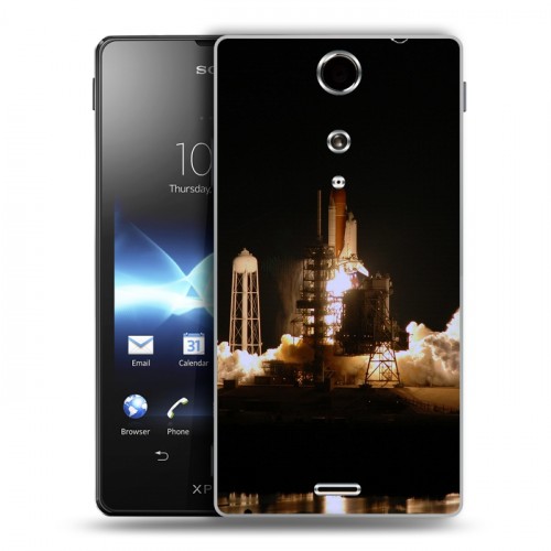 Дизайнерский пластиковый чехол для Sony Xperia TX Космодром