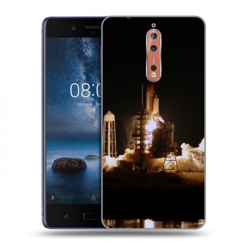 Дизайнерский пластиковый чехол для Nokia 8 Космодром