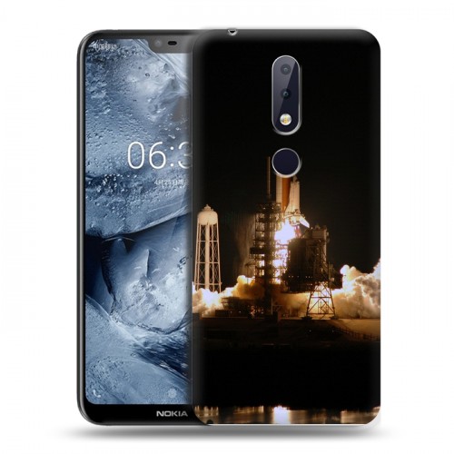 Дизайнерский пластиковый чехол для Nokia 6.1 Plus Космодром