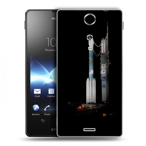 Дизайнерский пластиковый чехол для Sony Xperia TX Космодром