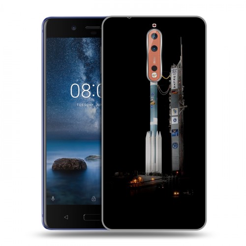 Дизайнерский пластиковый чехол для Nokia 8 Космодром