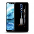 Дизайнерский пластиковый чехол для Nokia 5.1 Plus Космодром