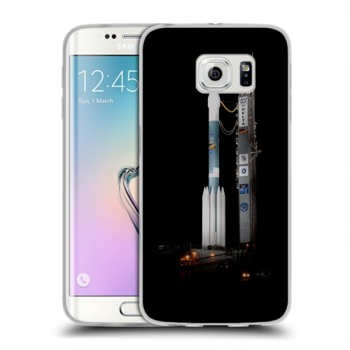 Дизайнерский силиконовый чехол для Samsung Galaxy S6 Edge Космодром