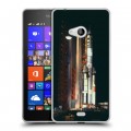 Дизайнерский пластиковый чехол для Microsoft Lumia 540 Космодром