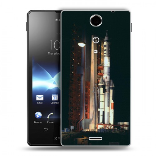 Дизайнерский пластиковый чехол для Sony Xperia TX Космодром