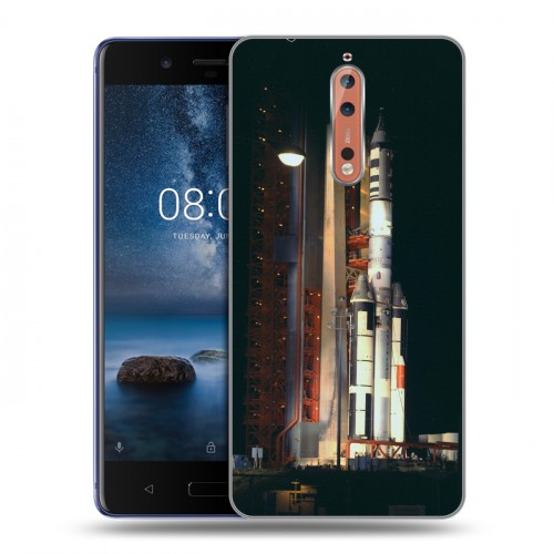 Дизайнерский пластиковый чехол для Nokia 8 Космодром