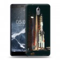 Дизайнерский пластиковый чехол для Nokia 3.1 Космодром