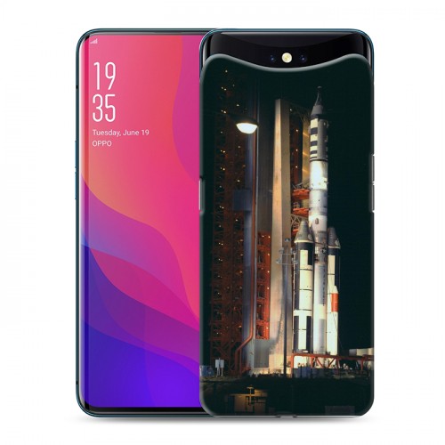 Дизайнерский силиконовый чехол для OPPO Find X Космодром