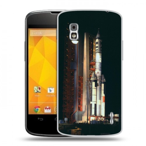 Дизайнерский пластиковый чехол для LG Google Nexus 4 Космодром