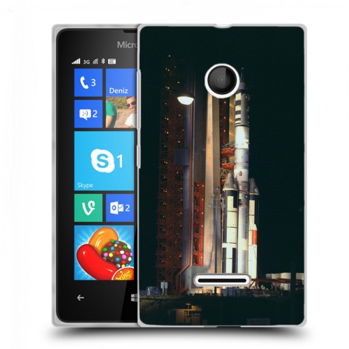 Дизайнерский пластиковый чехол для Microsoft Lumia 435 Космодром