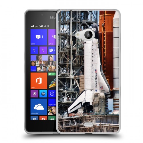 Дизайнерский пластиковый чехол для Microsoft Lumia 540 Космодром