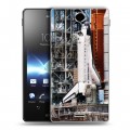 Дизайнерский пластиковый чехол для Sony Xperia TX Космодром