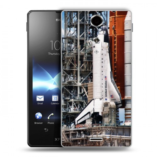 Дизайнерский пластиковый чехол для Sony Xperia TX Космодром